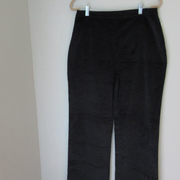BP Black Corduroy L Straight Leg Pullon Back Pockets Pants NWT - Picture 1 of 5